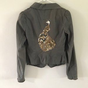 Joie Studded Peacock Blazer
